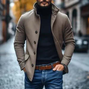 Anthony - Mens Modern Peacoat