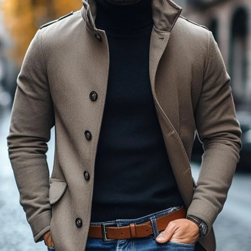 Anthony - Mens Modern Peacoat