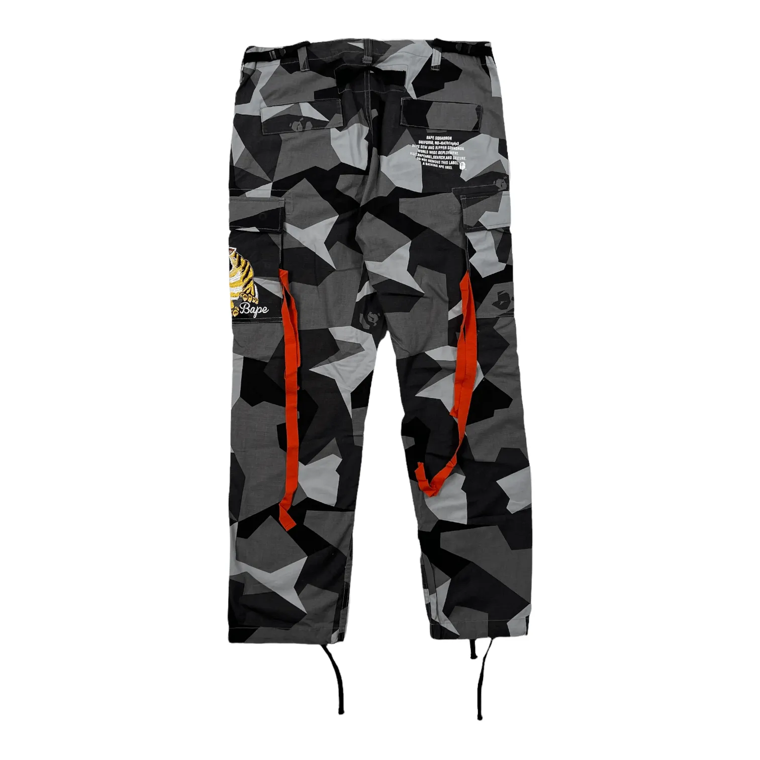 Bape Side Tiger Cargo Pants Grey Camo