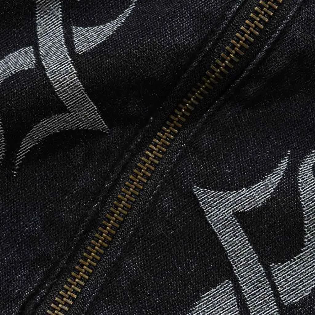 BUTTER GOODS TRIBAL DENIM JACKET - BLACK