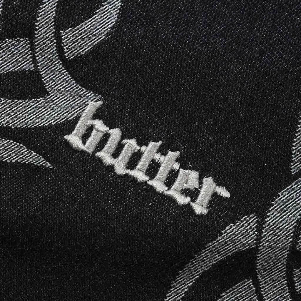 BUTTER GOODS TRIBAL DENIM JACKET - BLACK