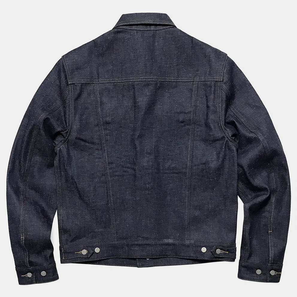 BZEN M.3139RR GARCIA-REHASH REGULAR FIT 4 POCKET RECYCLED COTTON JACKET-12.5OZ-RAW ROYAL BLUE