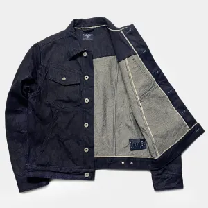 BZEN M.3139RR GARCIA2-18I REGULAR FIT 18OZ SELVEDGE DENIM JACKET-18OZ-HRH INDIGO