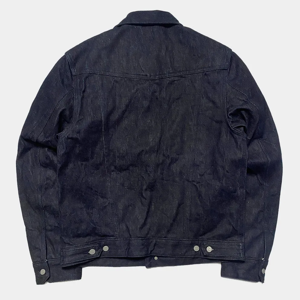 BZEN M.3139RR GARCIA2-18I REGULAR FIT 18OZ SELVEDGE DENIM JACKET-18OZ-HRH INDIGO