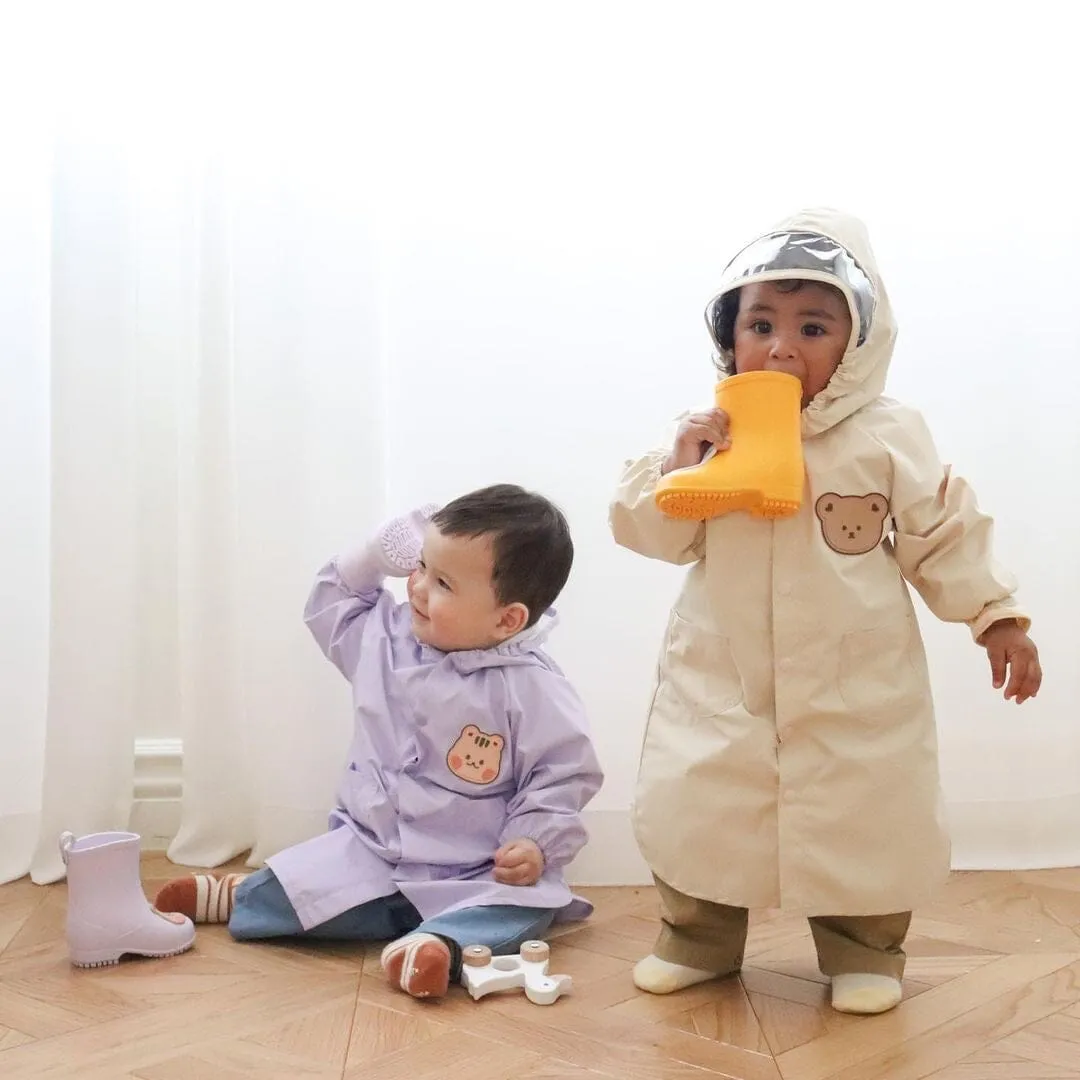 Cartoon Animal Solid Color Raincoat