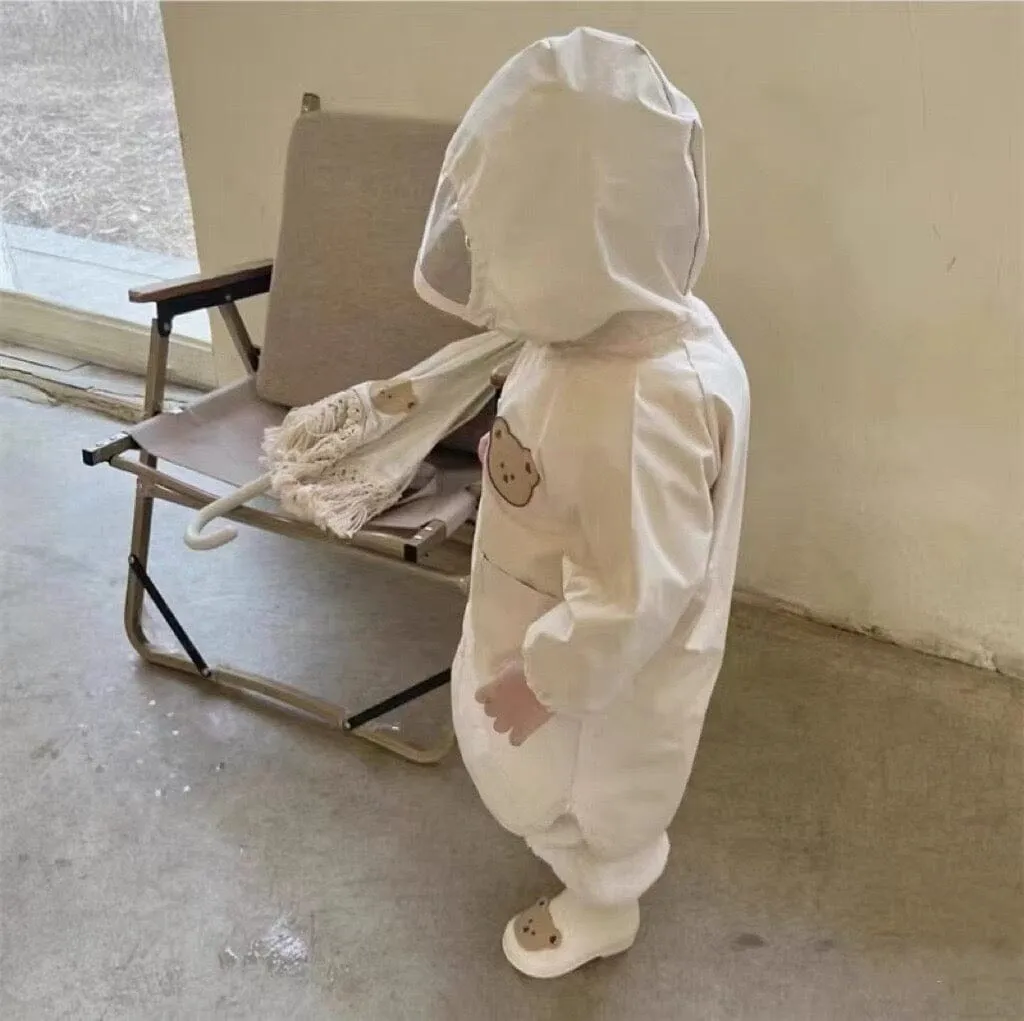 Cartoon Animal Solid Color Raincoat