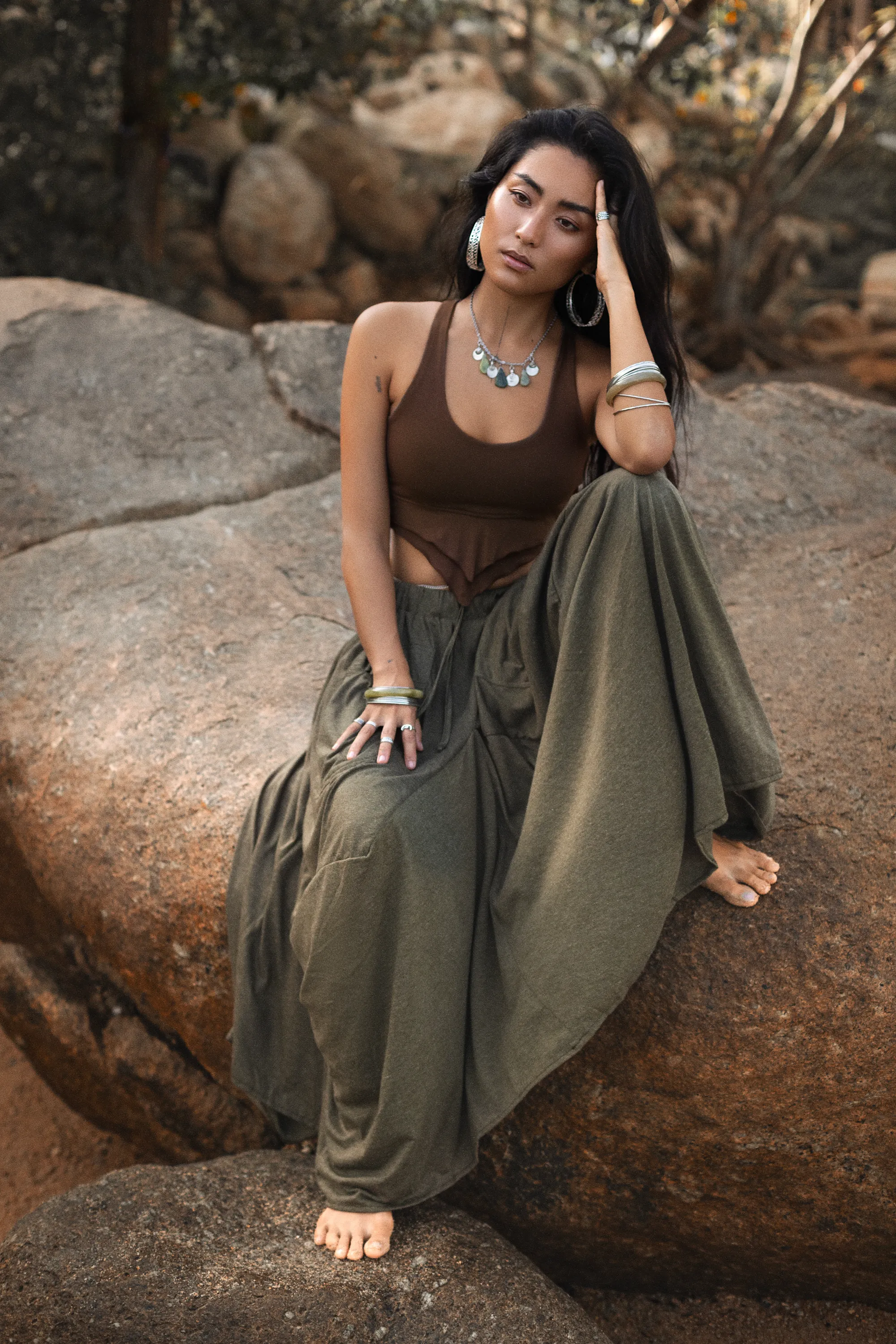 Crop Top Aluna Brown