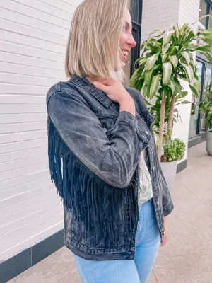 Hall of Fame Fringe Denim Jacket