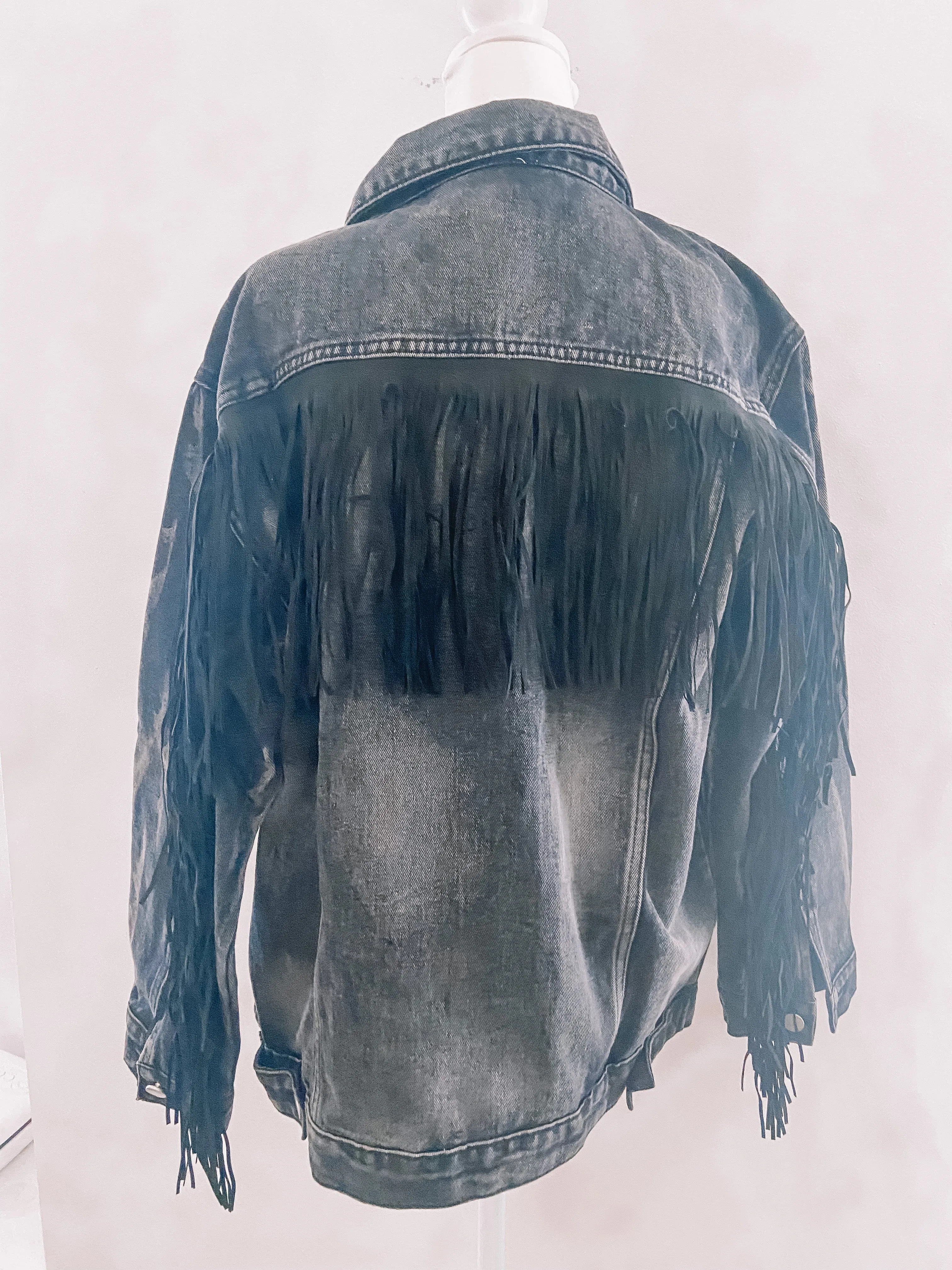 Hall of Fame Fringe Denim Jacket