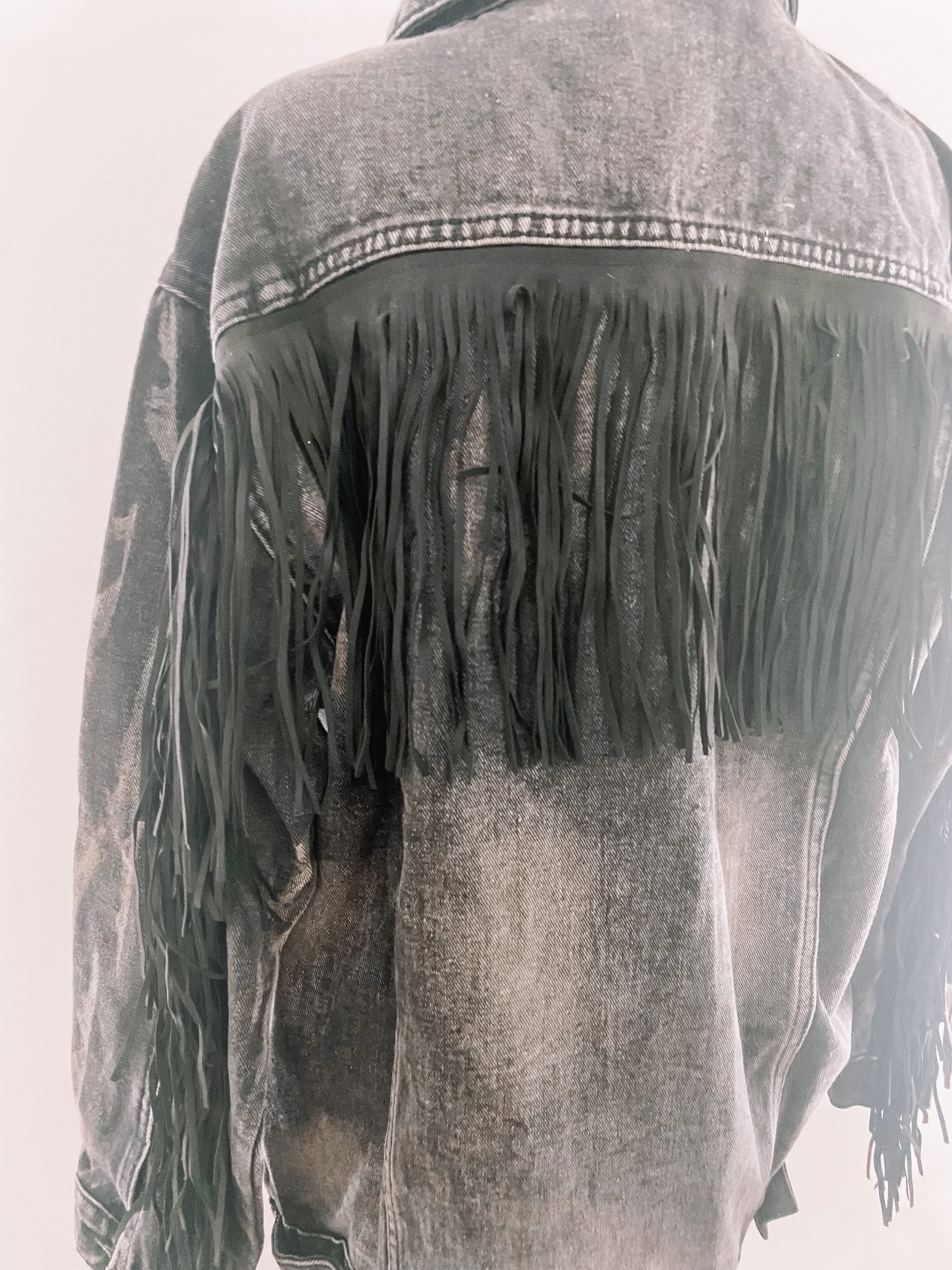 Hall of Fame Fringe Denim Jacket