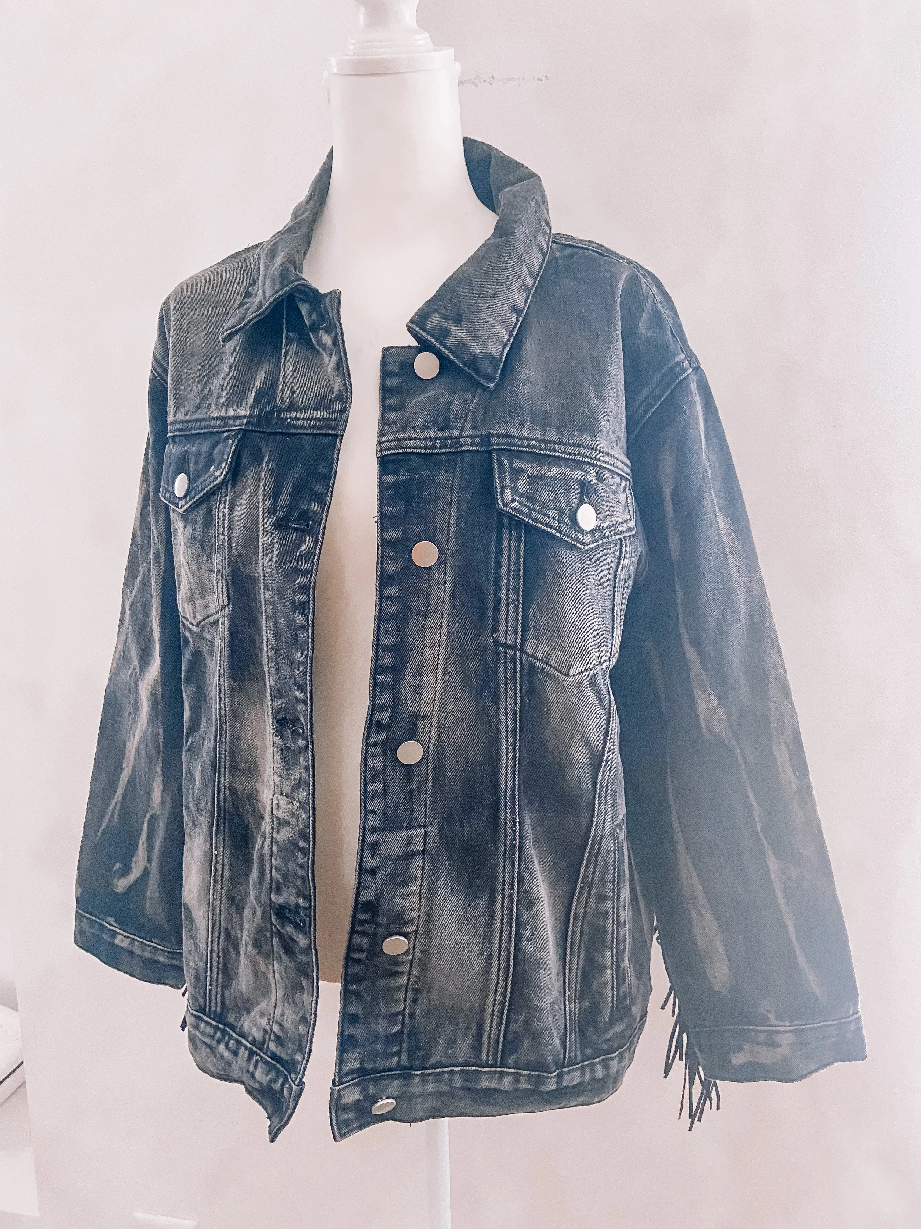 Hall of Fame Fringe Denim Jacket