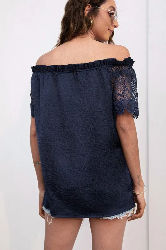 Laced Tunic Top
