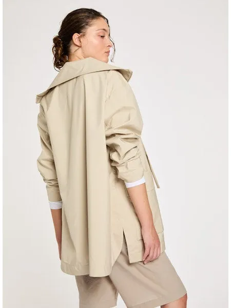 Lis Lareida Gema Waterproof Coat in Ecru
