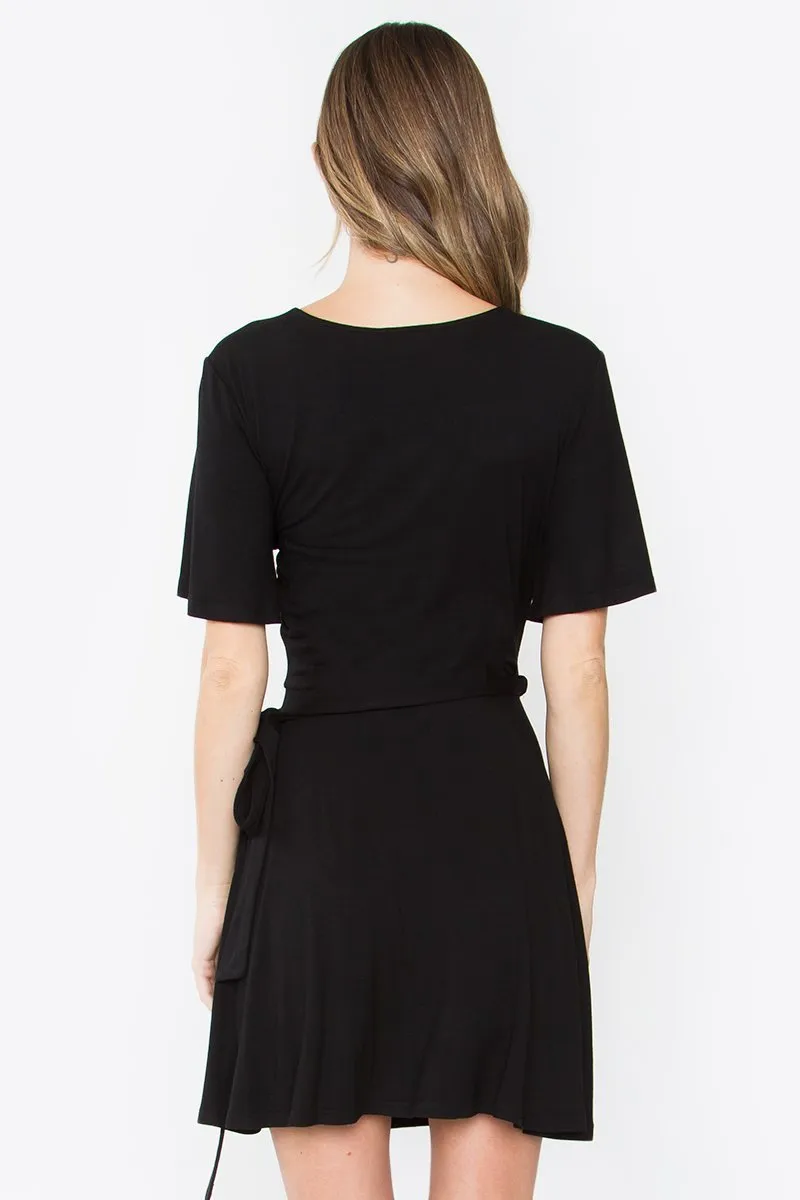 Mariam Wrap Mini Dress