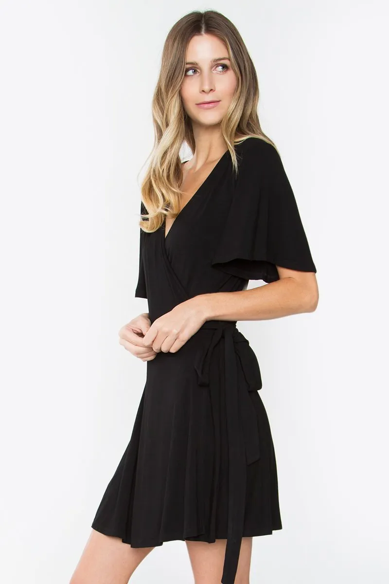 Mariam Wrap Mini Dress
