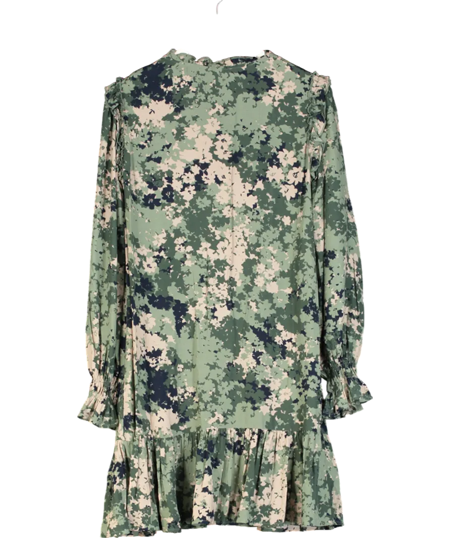 NEXT Savannah Miller Next Boho Mini Dress Green Floral UK 8