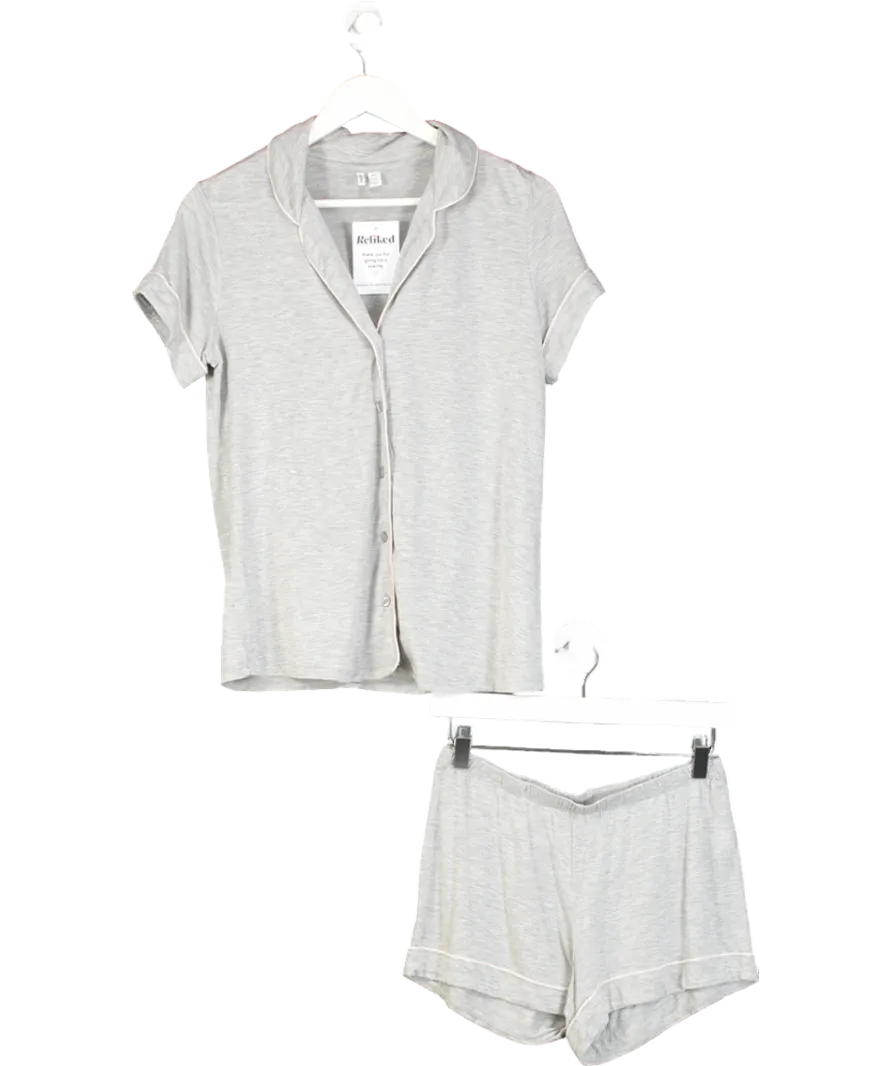 Nordstrom Grey Short Sleeve And Shorts Pyjamas UK XXS
