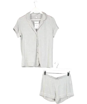 Nordstrom Grey Short Sleeve And Shorts Pyjamas UK XXS