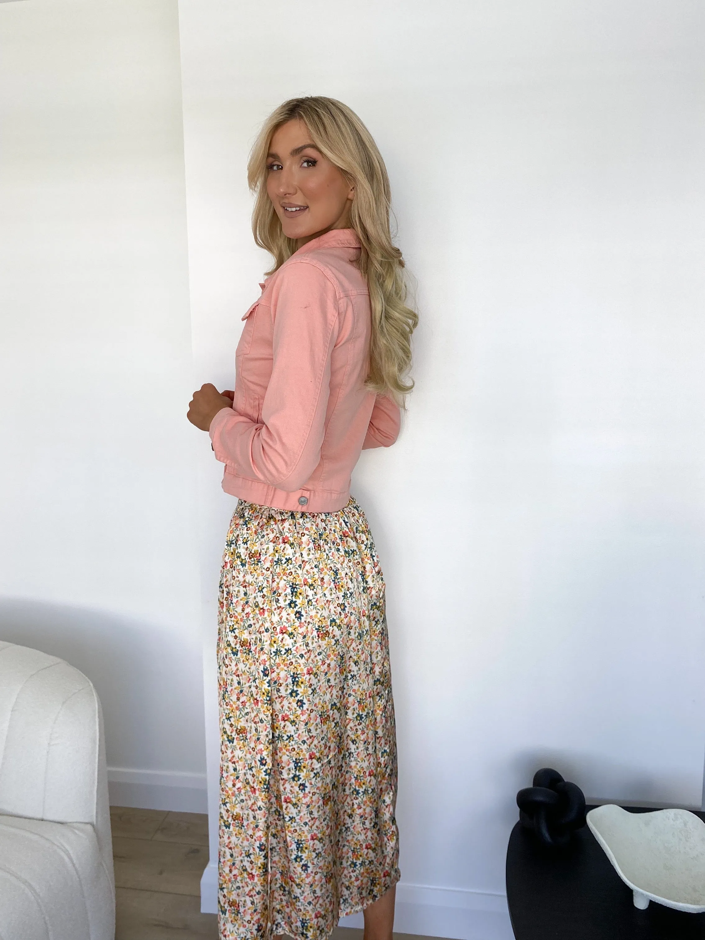 Pink Denim Jacket