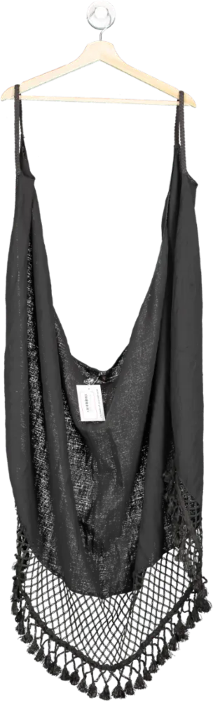 Thakila Black Boho Chic Dress S/M