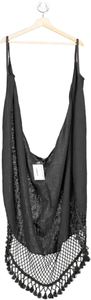 Thakila Black Boho Chic Dress S/M