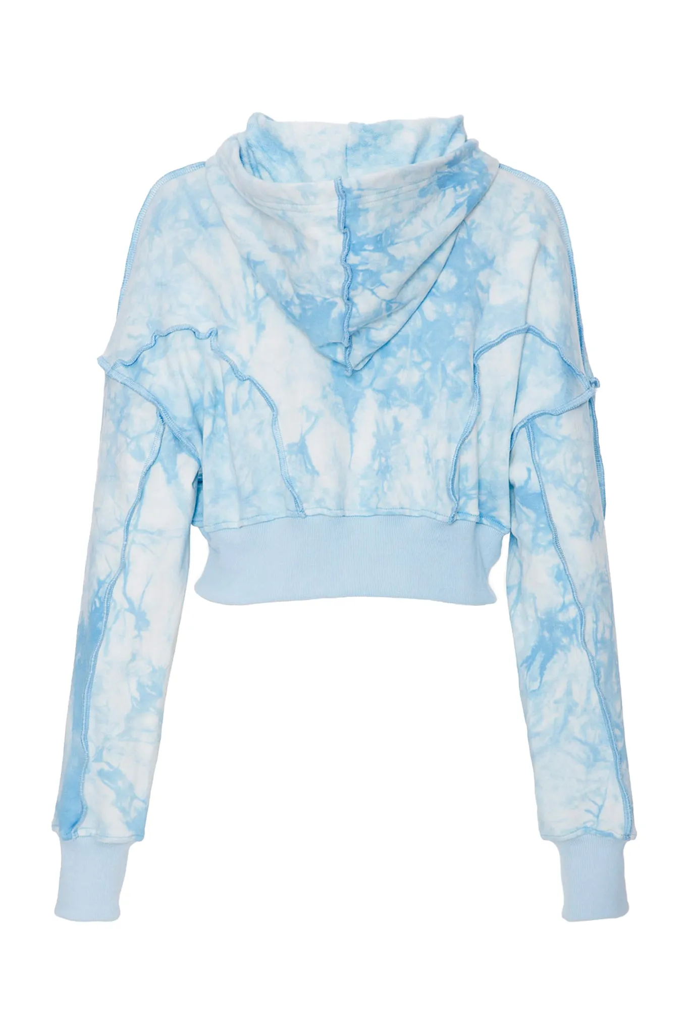 TIE-DYE CROPPED HOODIE