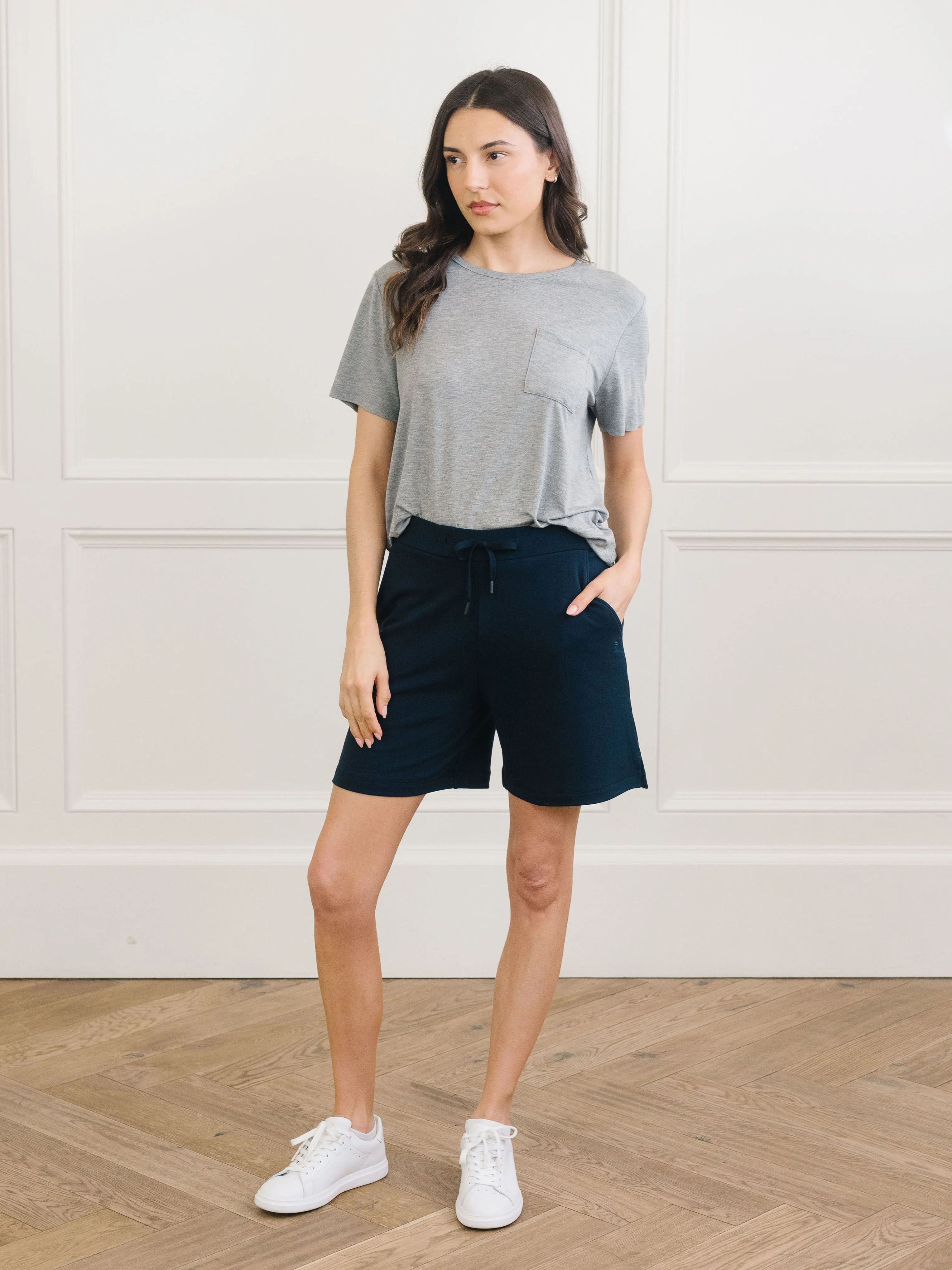 Women's Brushed Bamboo Bermuda Shorts